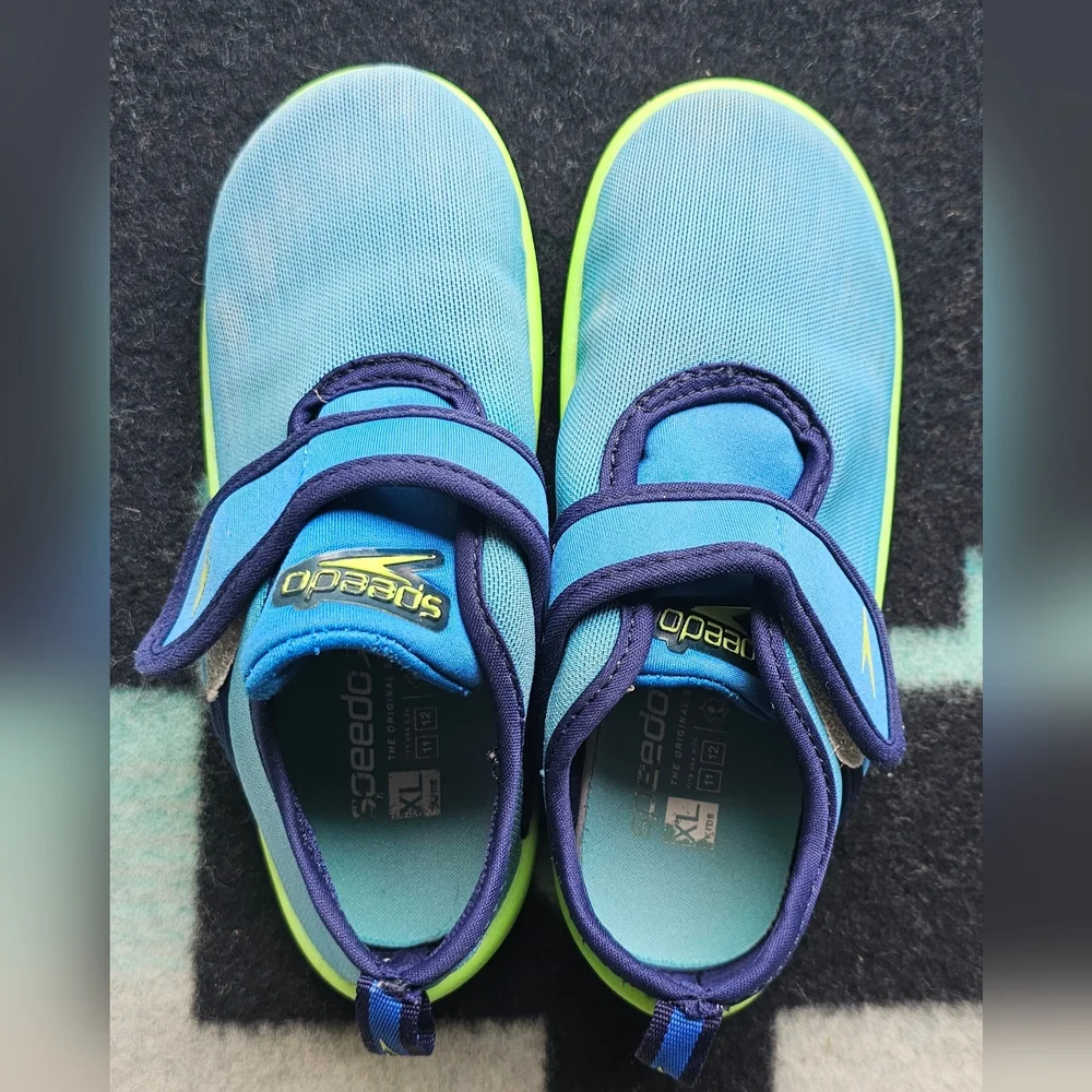 Speedo Kids Solid Shore Explorer Water Shoes - Blue, Size XL (11-12)